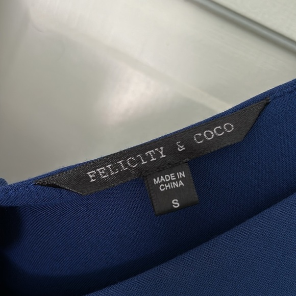 Felicity & Coco Navy and White Dress - Size Small - Picture 5 of 8